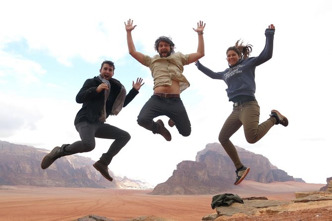 1 Day & 1 Night | Stay & Jeep + Camel Tour in Wadi Rum | Magic Bedouin Star - Um Frouth Rock Arch and the White Desert sunset