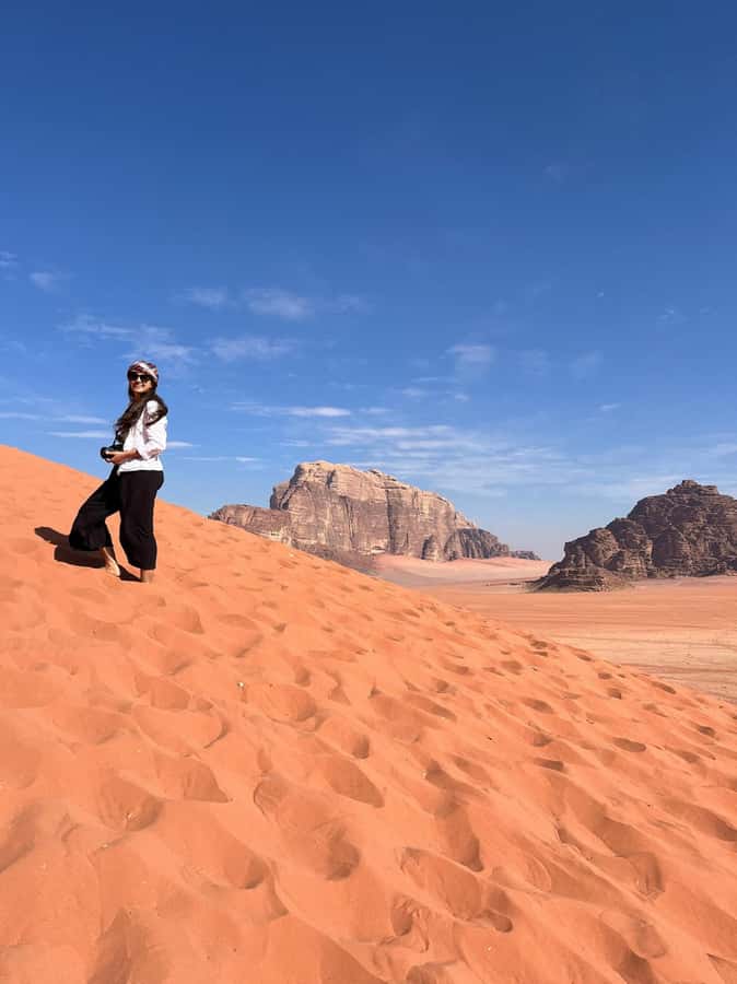 2H Jeep Tour Morning or Sunset Wadi Rum Desert Highlights - The sunset area and the question of timing