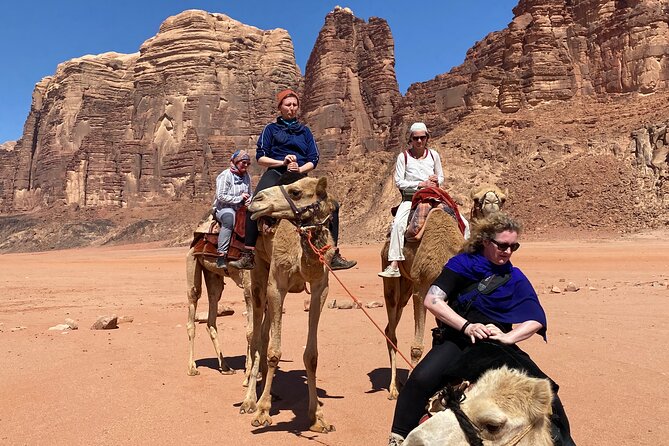 Explore Wadi Rum: Jeep Tour, Bed and Breakfast, and Dinner - Al-Khazali and its ancient inscriptions