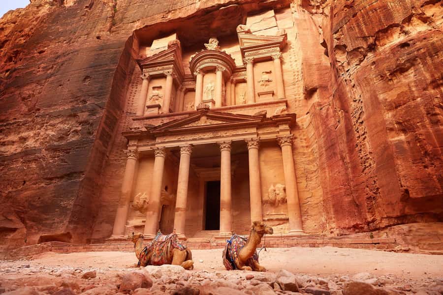 From Amman: Private/group Full-Day Tour to Petra - Leaving Amman through the desert
