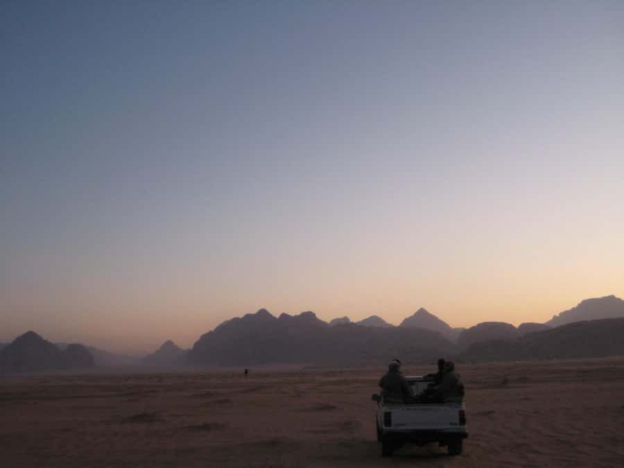 From Wadi Rum: 2-Hour Jeep Tour with Meals & Overnight Stay - Wadi Rum Fire Camp after sunset
