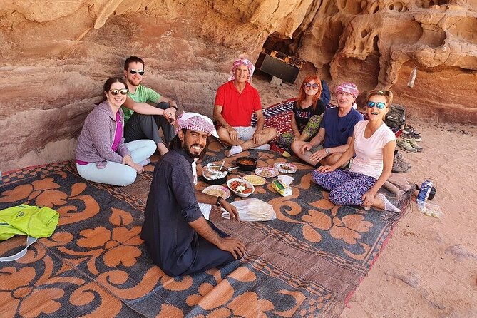 Full-Day 4x4 Wild Desert Expedition with night in private tent - Bedouin stories, desert meals, and sunset
