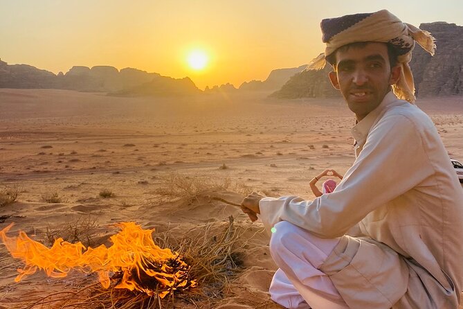 Full day Jeep Tour in Wadi Rum desert - The Nabatean temple and Lawrence’s Spring