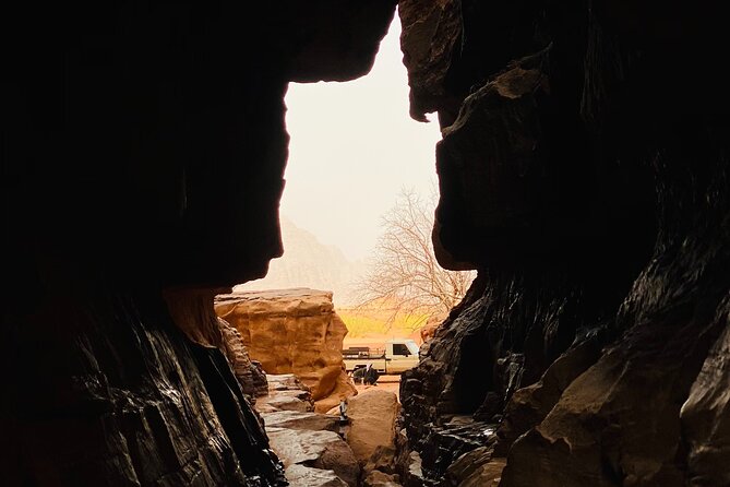 Full Day Jeep Tour & Traditional Lunch - Wadi Rum Desert Highlights - Burdah Rock Bridge from a sensible distance