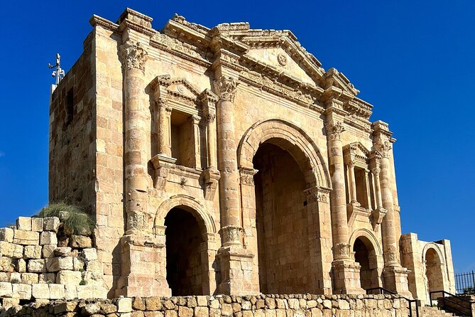 Full Day Private InterCity Tour Jerash Ajloun Umm Qais from Amman - Umm Qais: Roman columns and three-country views