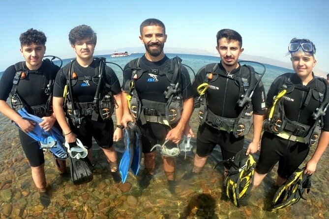 Guided Scuba Diving Adventure in Aqaba - Entering the Red Sea From Aqaba