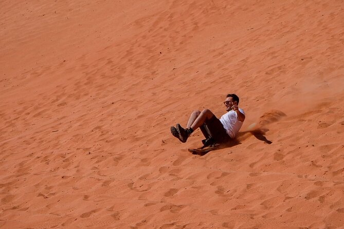 Half day Jeep Tour in Wadi Rum incl. water and Bedouin tea - Red Sand Dune and Bedouin tea