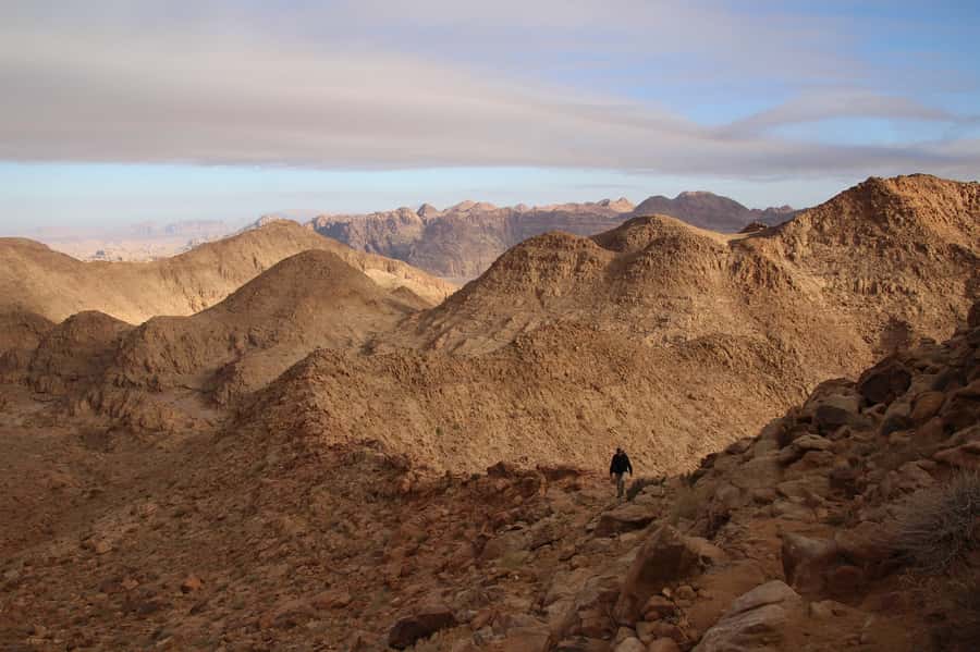 Hike to Jordan's Highest Mountain, Umm Ad Dami & Overnight - Chicken Rock and Wadi Sabet at sunset