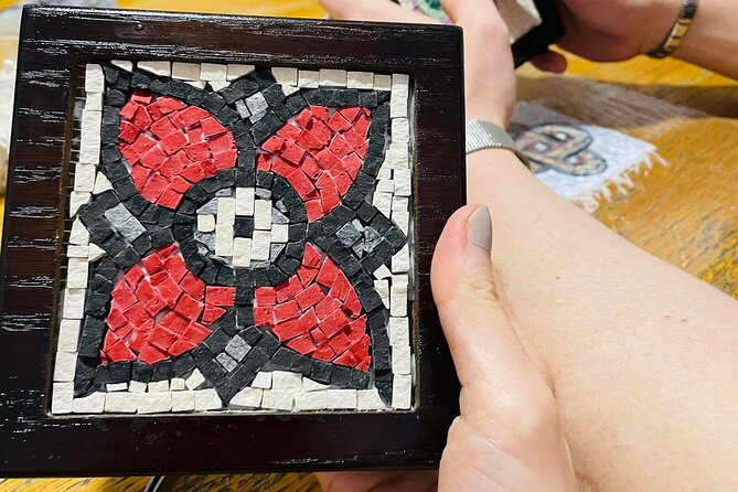 Mosaic Art Class in Amman - Learning the tools, stones, and basic technique