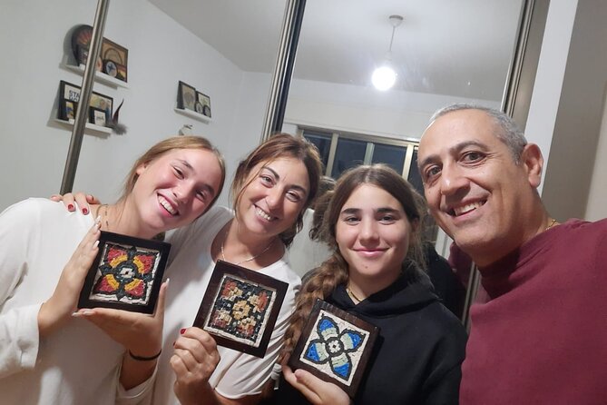 Mosaic Art Class in Amman - Entering the small studio and choosing your design