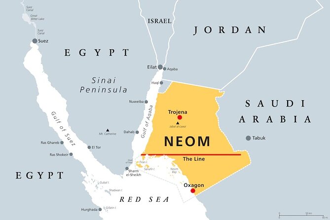 NEOM Saudi Arabia Transfer from AMM Airport or Aqaba Airport AQJ - Choosing Amman or Aqaba as your starting point