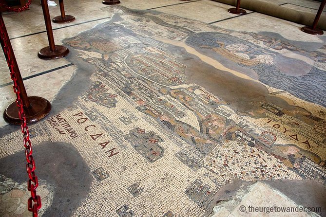 One day tour Madaba, Mount Nebo, Baptism Site, Dead Sea - Saint George Church and the Madaba mosaic map