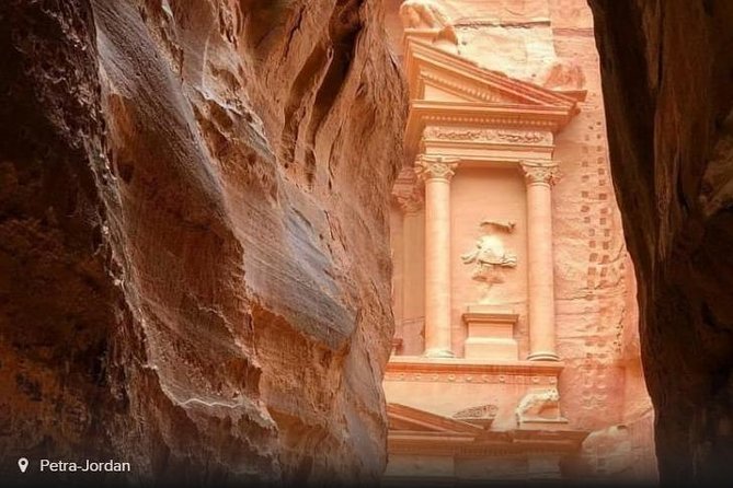 Petra Round-Trip Tour from Aqaba Port - The Treasury and the Street of Facades