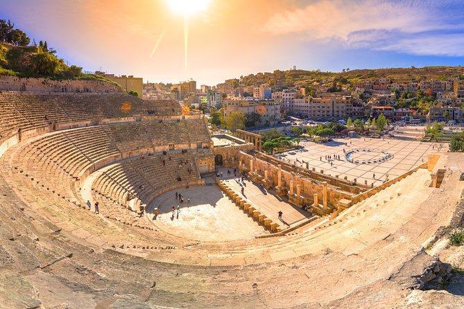 Private Amman City Sightseeing with Optional Arabic Mezze Lunch and Turkish Bath - The Roman Theater and old downtown