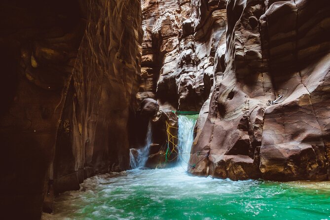 Wadi Mujib Siq Trail with Amman Panoramic&Optional Dead Sea Visit - Returning through the gorge