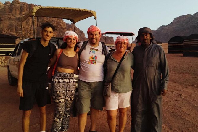 Wadi Rum 2-Day Jeep Tour with Meals and Overnight in Bedouin Camp - Red Sand Dune, Little Bridge, and Lawrence’s House
