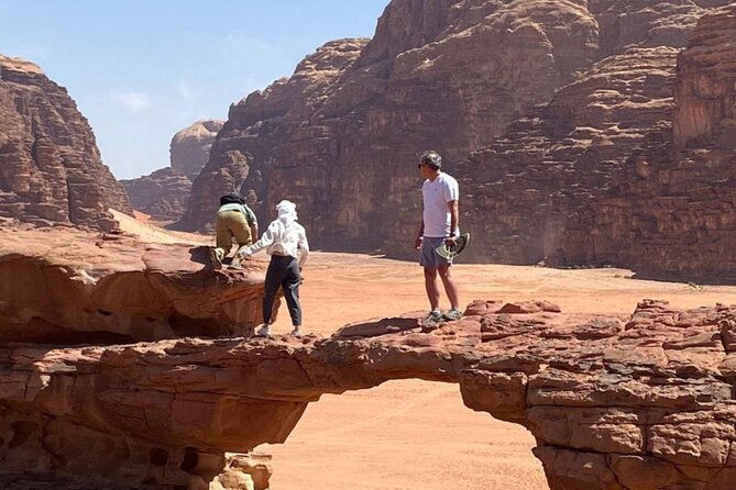 Wadi Rum 2-Day Jeep Tour with Meals and Overnight in Bedouin Camp - Umm Fruth Bridge and the White Desert