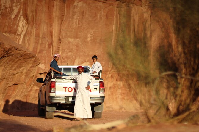 Wadi Rum 2-Day Jeep Tour with Meals and Overnight in Bedouin Camp - Mushroom Rock and Lunch by the Fire