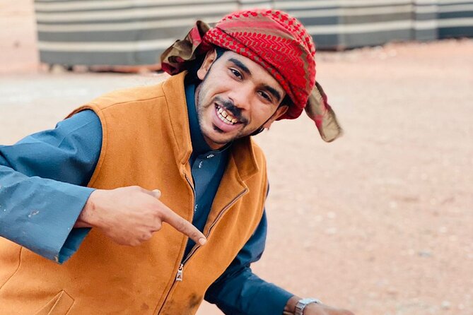 Wadi Rum Full Day Jeep Tour + Overnight & Dinner in Bedouin Camp - Khazali Canyon and the red sand dune