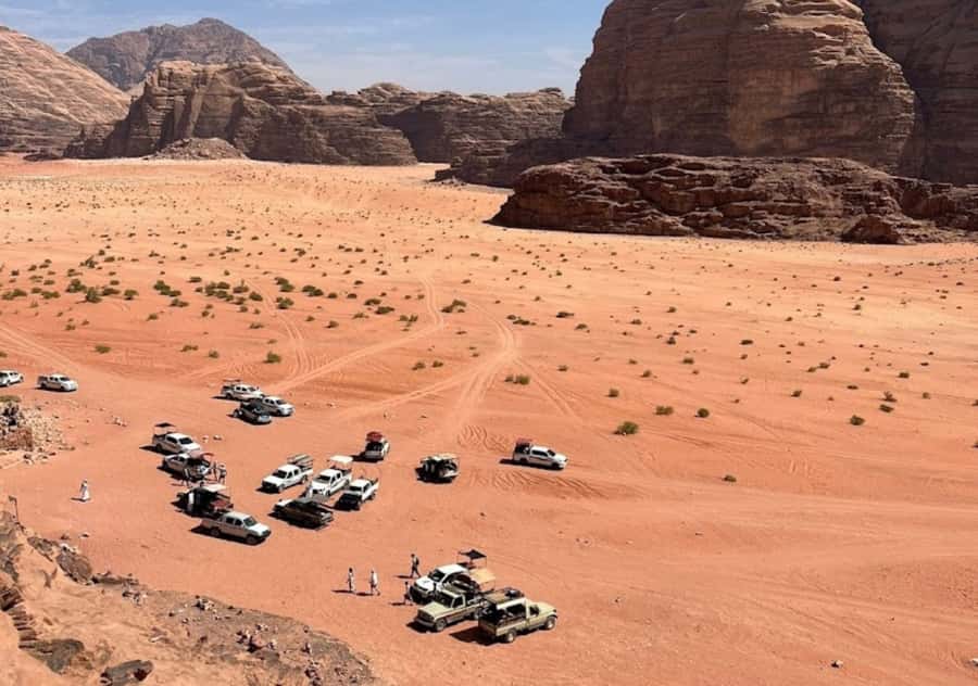 Wadi Rum:Full Day Tour Lunch Sand boarding Camel Ride Sunset - Key points at a glance