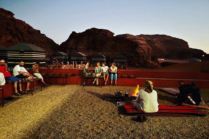 Wadi Rum Jeep Tour & Camp; Overnight - Lunch in a quiet desert setting